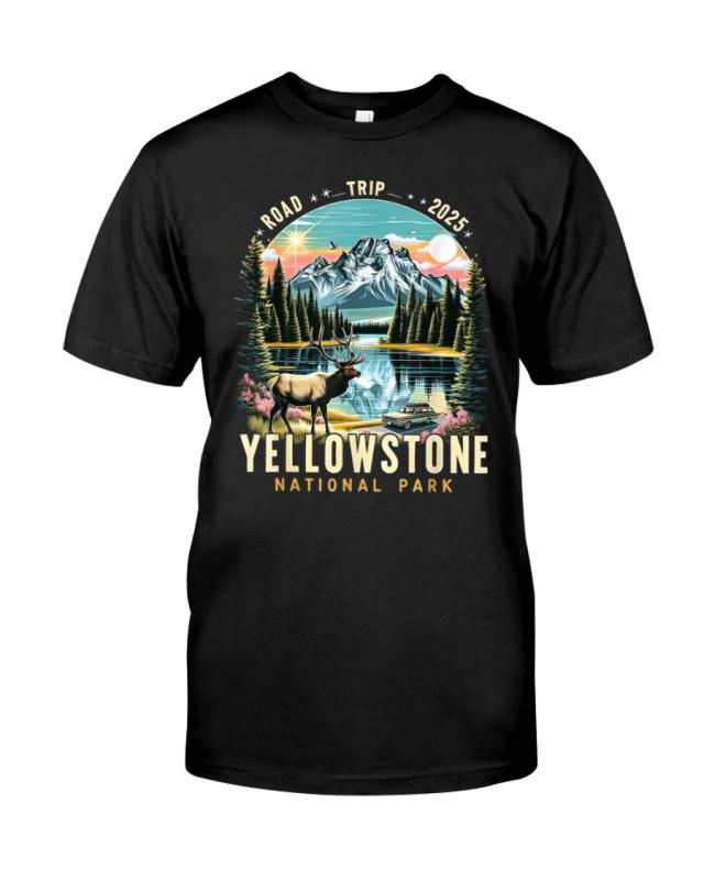 Yellowstone Road Trip Nature Adventure Classic T-Shirt