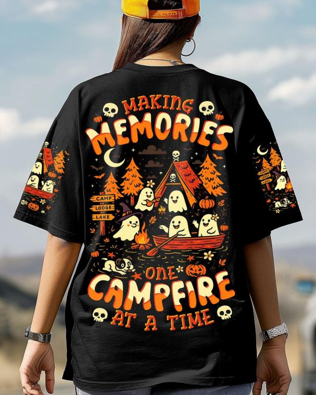 MAKING MEMORIES ONE CAMPFIRE AT A TIME BOO HALLOWEEN ALL OVER PRINT Shirt